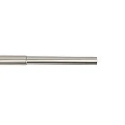 Tubo de ferro forjado extensível prateado fosco 185-350cm