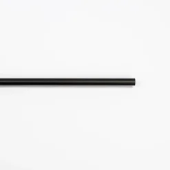 Tubo de ferro forjado extensível preto mate 185-350cm
