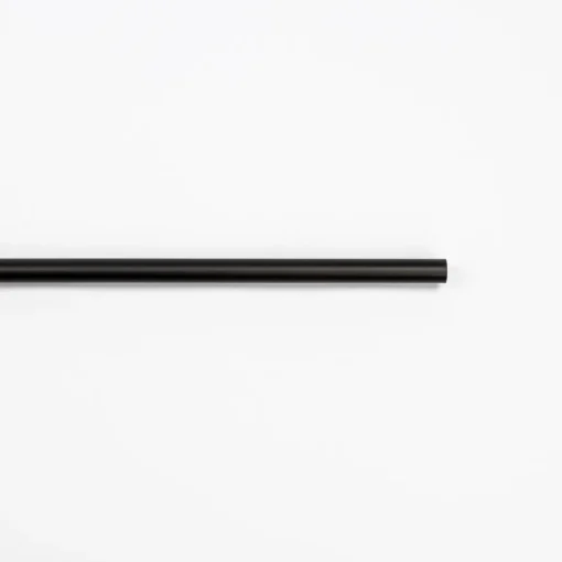 Tubo de ferro forjado extensível preto mate 185-350cm