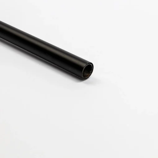 Tubo de ferro forjado extensível preto mate 185-350cm