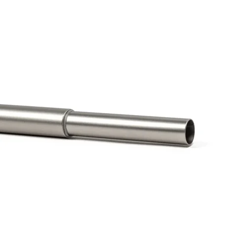 Tubo de ferro forjado extensível prateado fosco 185-350cm