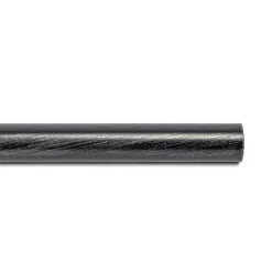 Tubo de ferro forjado preto e prateado 200cm