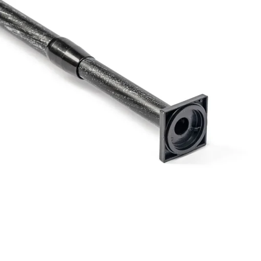 Varão entre paredes extensível preto e prateado 70-120cm