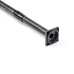 Varão entre paredes extensível preto e prateado 135-250cm