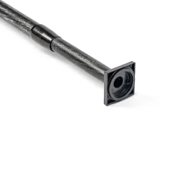 Varão entre paredes extensível preto e prateado 110-220cm