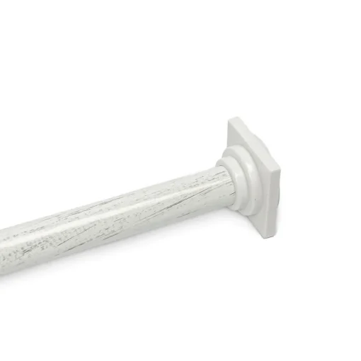 Varão entre paredes extensível branco e dourado 110-220cm