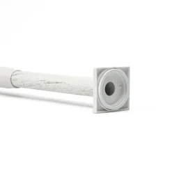 Varão entre paredes extensível branco e dourado 110-220cm