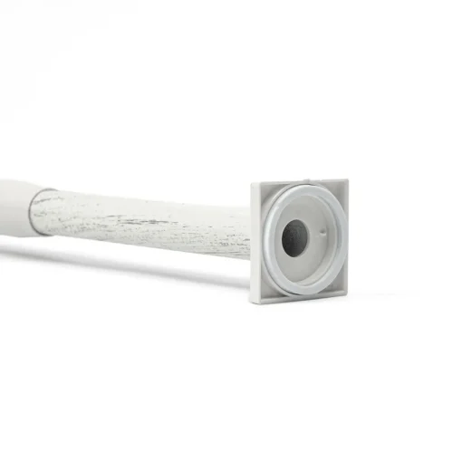 Varão entre paredes extensível branco e dourado 135-250cm