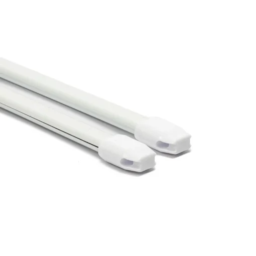 Varão extensível oval branco 60-80cm