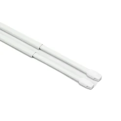 Varão extensível oval branco 80-110cm