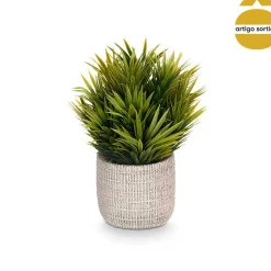 Vasinho com planta artificial 18cm