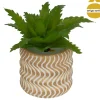Vasinho com planta suculenta artificial 7cm