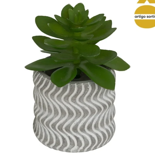 Vasinho com planta suculenta artificial 7cm