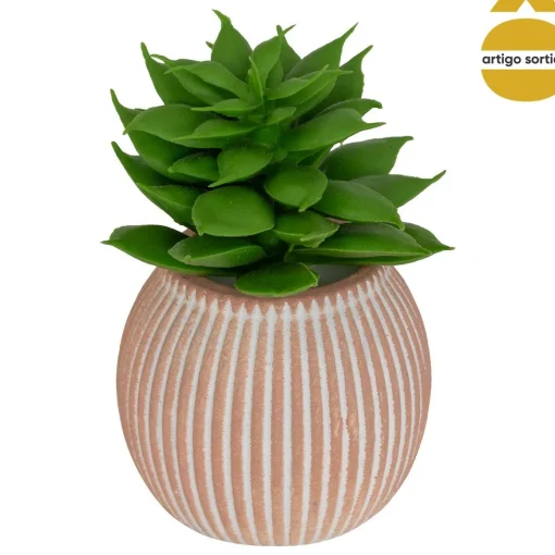 Vasinho com planta suculenta artificial 7cm