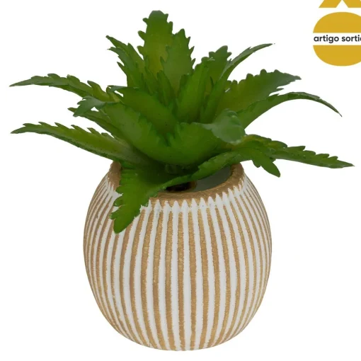 Vasinho com planta suculenta artificial 7cm