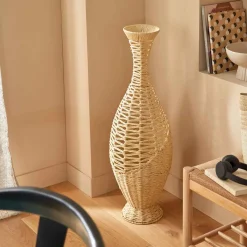 Vaso alto CLAY bege