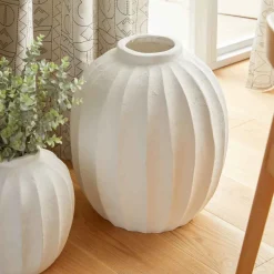 Vaso AMIA branco em cerâmica 44,5cm