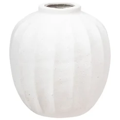 Vaso AMIA branco em cerâmica 28cm