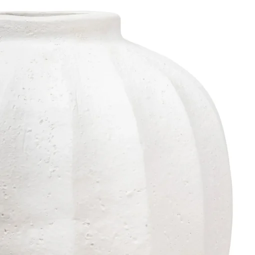 Vaso AMIA branco em cerâmica 28cm
