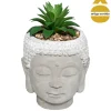 Vaso buda com planta artificial 13,5cm