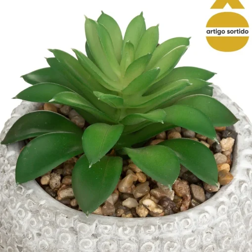 Vaso buda com planta artificial 13,5cm