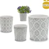 Vaso cinza em cerâmica 12,5cm