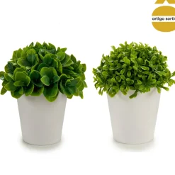 Vaso com folhas curtas 13cm