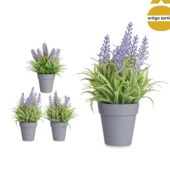 Vaso com lavanda artificial 21cm