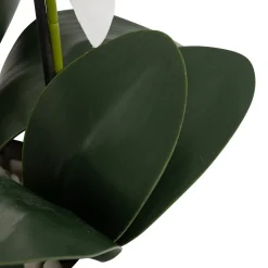 Vaso com orquídea artificial MICK branca 80cm
