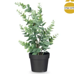 Vaso com planta artificial 35cm
