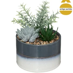 Vaso com planta artificial HOUSE 18cm
