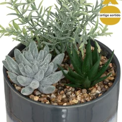 Vaso com planta artificial HOUSE 18cm