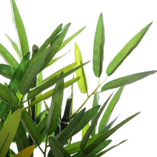 Vaso com planta de bambu artificial