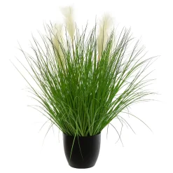 Vaso com planta verde artificial 90cm