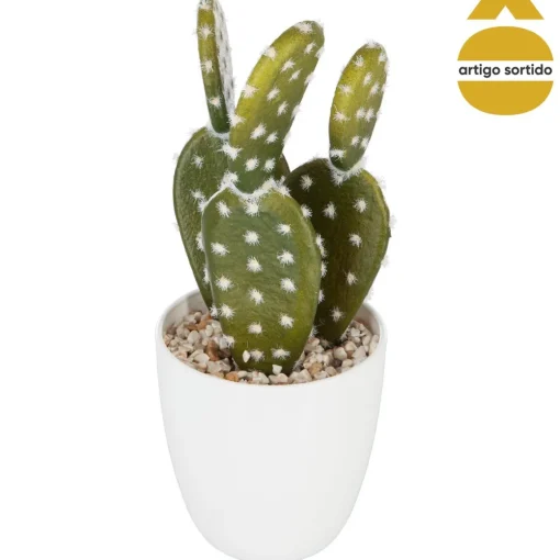 Vaso com suculentas artificiais 18cm