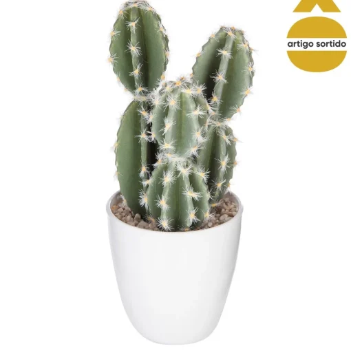 Vaso com suculentas artificiais 18cm