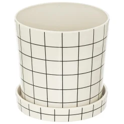 Vaso de cerâmica decorado kaya