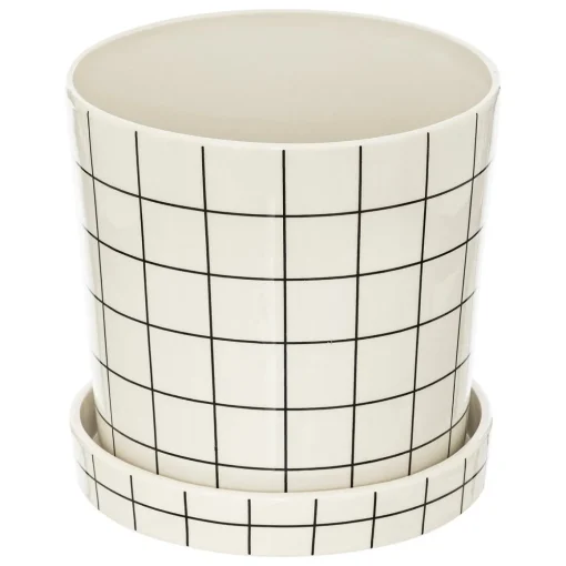 Vaso de cerâmica decorado kaya