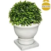 Vaso de cimento com planta ROMANCE 19cm