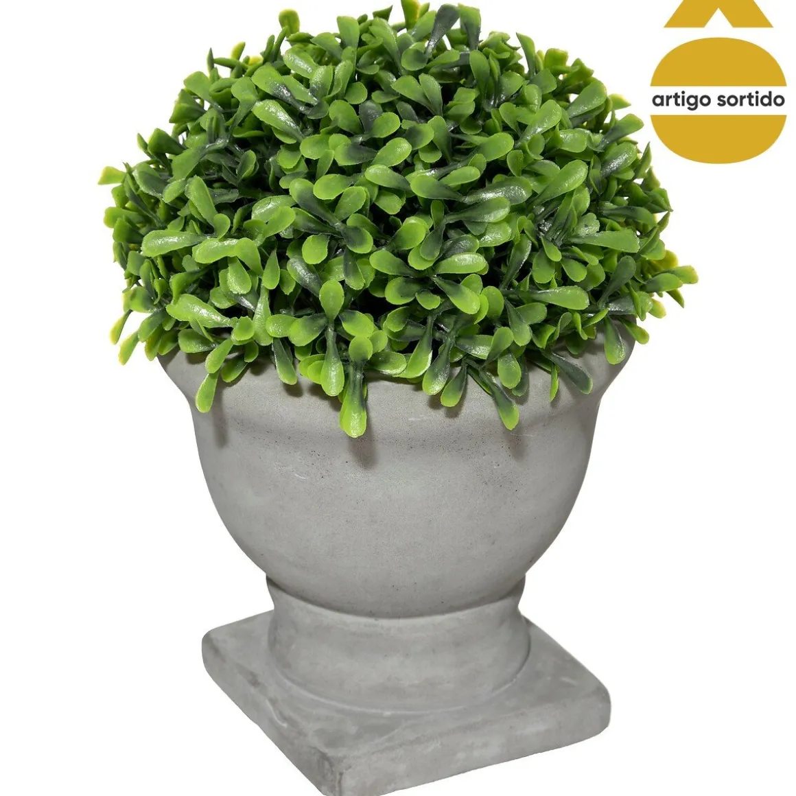 Vaso de cimento com planta ROMANCE 19cm