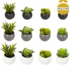 Vaso de íman com planta artificial 8cm
