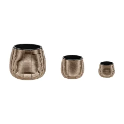 Vaso Efeito Rattan