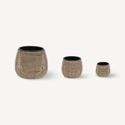Vaso Efeito Rattan