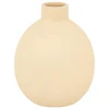 Vaso Em Cerâmica Bege Rily