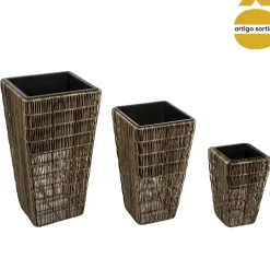 Vaso em rattan 67cm