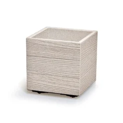 Vaso MADERA branco eco wood 29cm