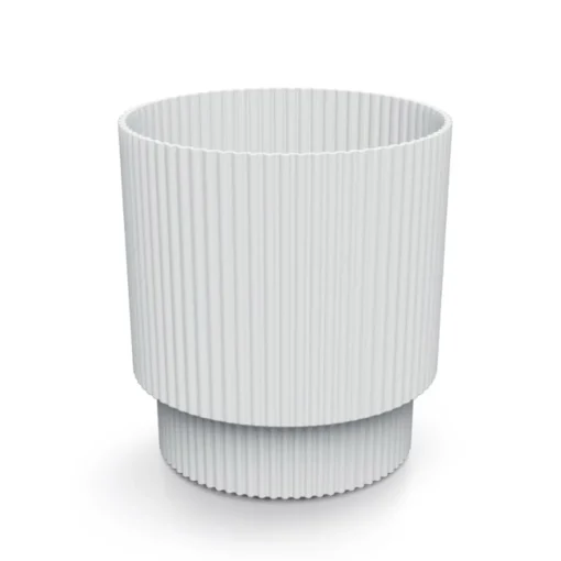 Vaso MILLY round branco 15cm