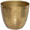 Vaso OASIS dourado em metal 16cm