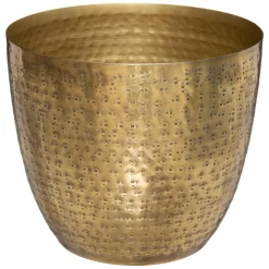 Vaso OASIS dourado em metal 16cm