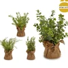 Vaso saco com planta artificial 31cm